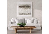 SY-130000-391081 Newport Slipcovered Sofa | Moisture and Stain Resistant Washable Performance Fabric | 4 Throw Pillows | White