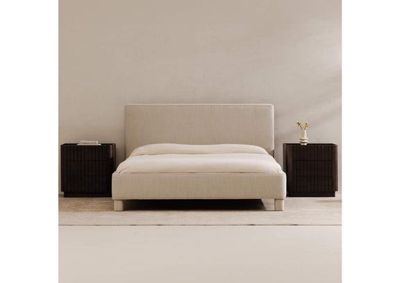 OA-1002-29-0 Ichigo Queen Bed Light Grey