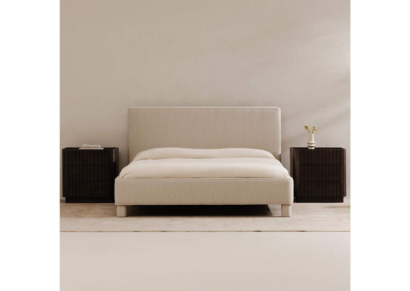 OA-1002-29-0 Ichigo Queen Bed Light Grey