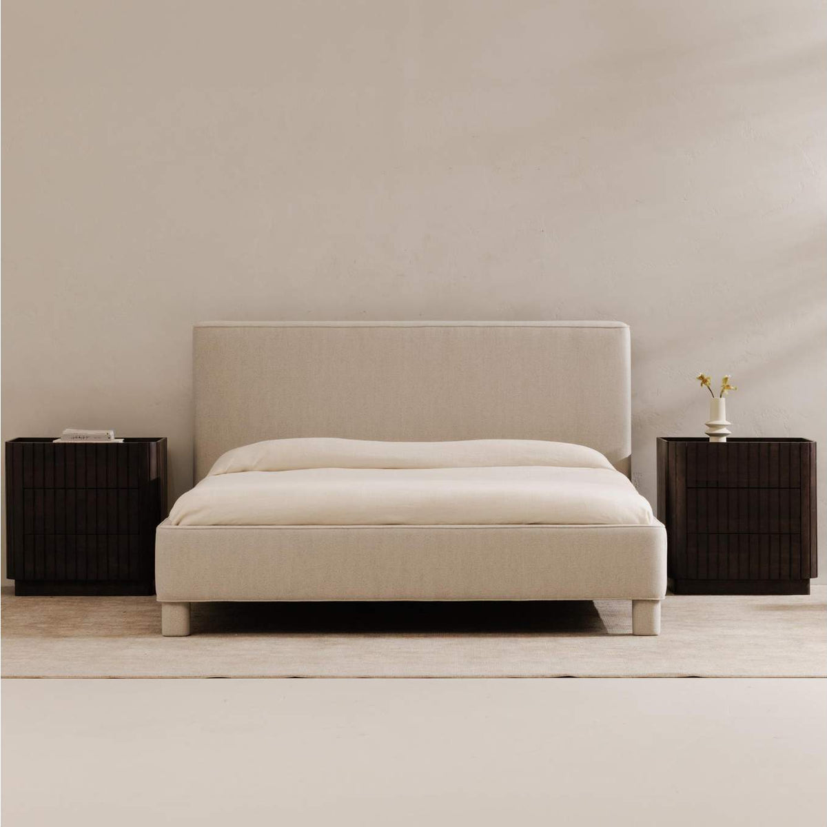 OA-1003-29-0 Ichigo King Bed Light Grey