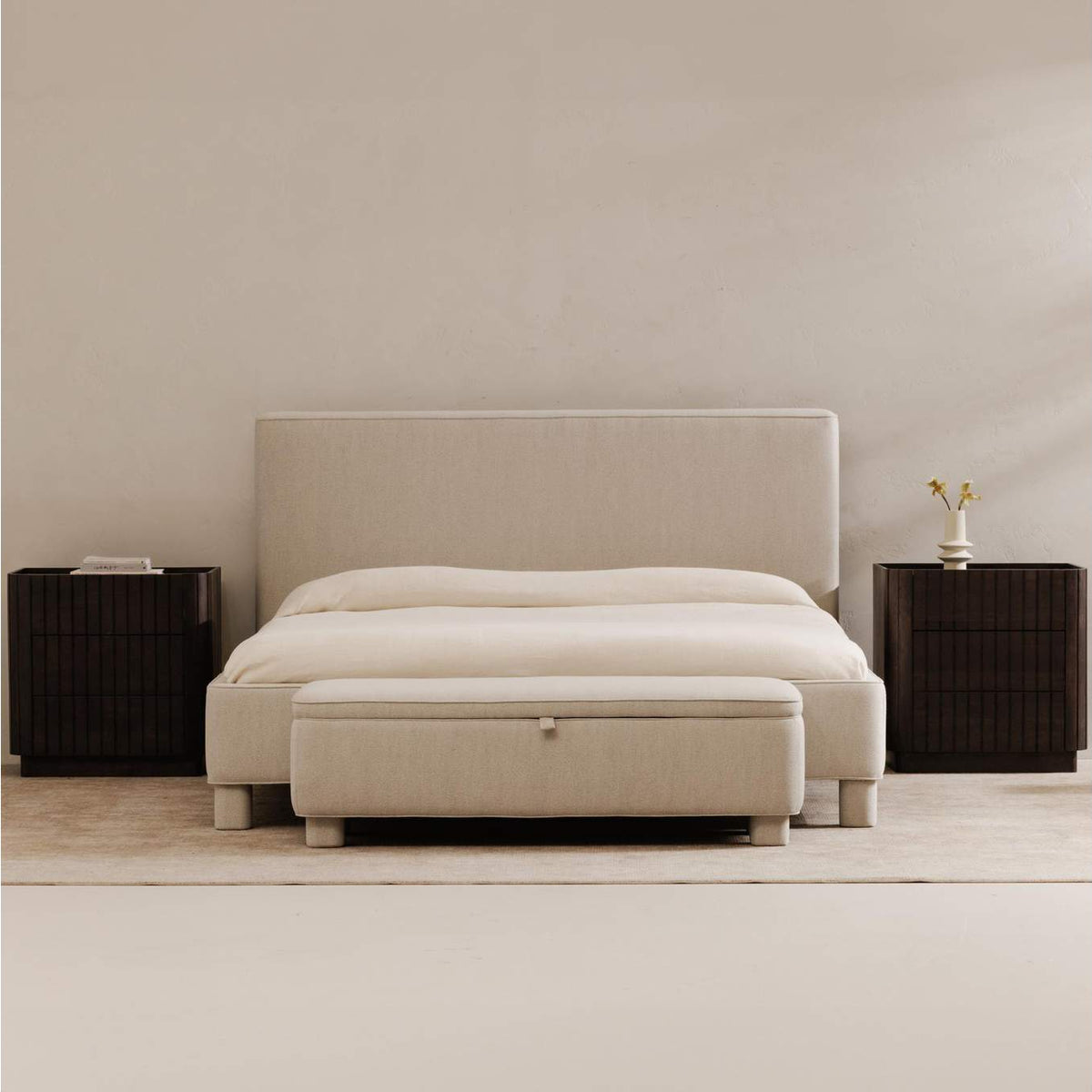 OA-1003-29-0 Ichigo King Bed Light Grey