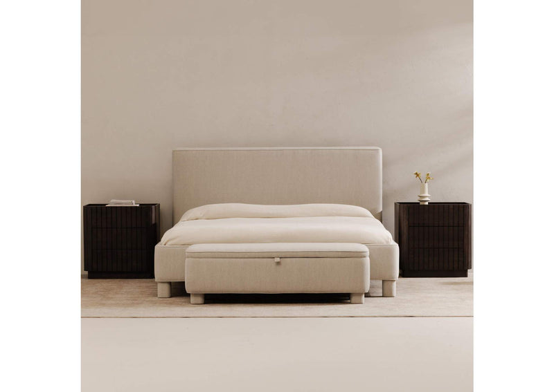 OA-1003-29-0 Ichigo King Bed Light Grey