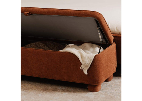 OA-1004-12 Ichigo Storage Bench Deep Orange