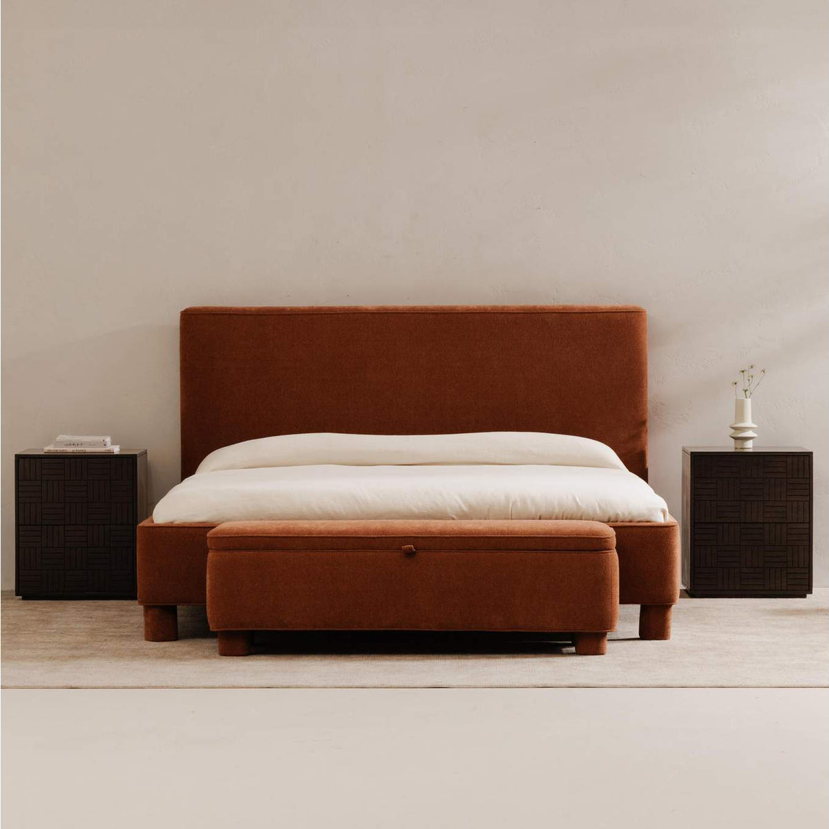 OA-1004-12 Ichigo Storage Bench Deep Orange