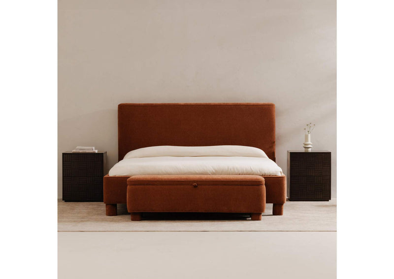 OA-1004-12 Ichigo Storage Bench Deep Orange