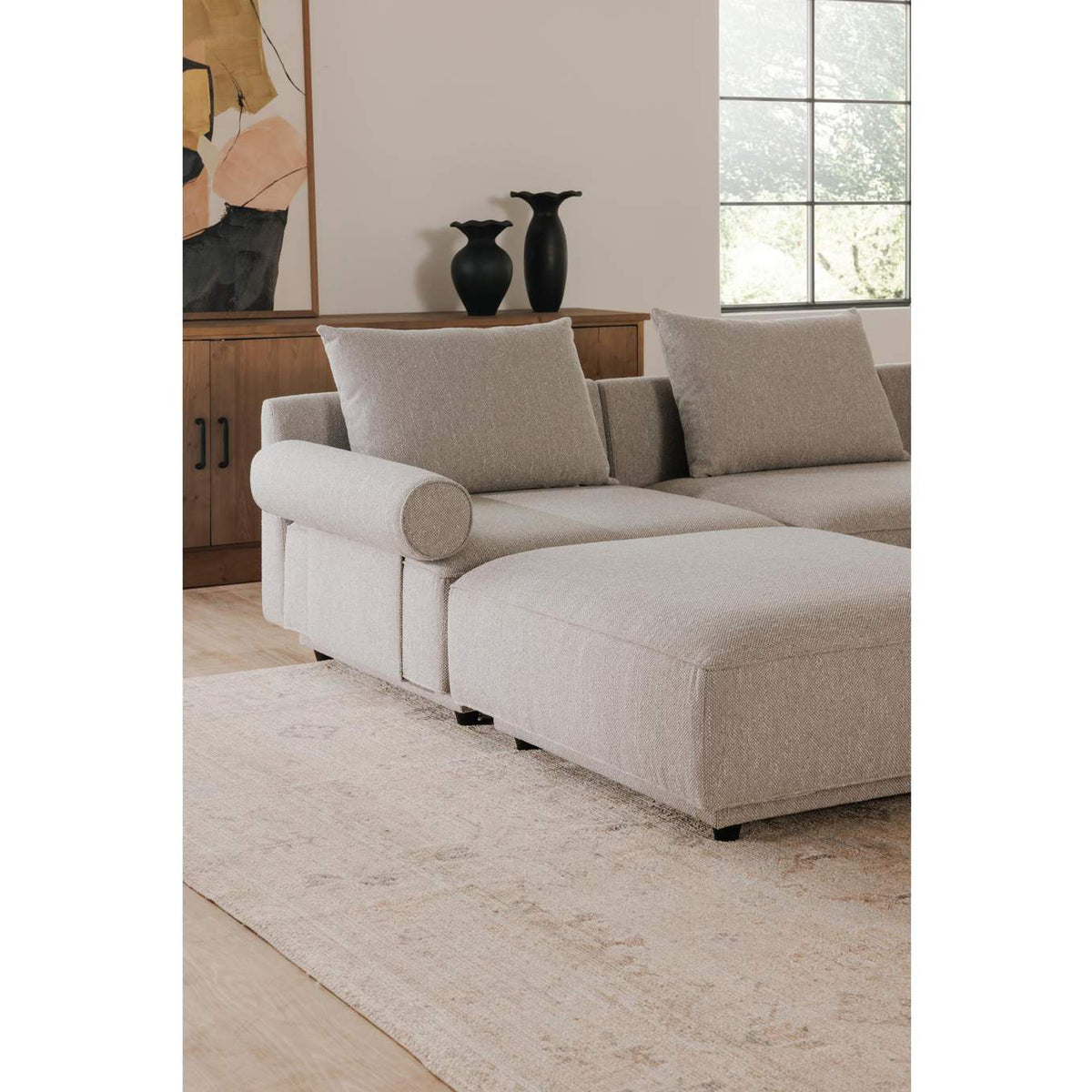 OA-1009-29 Rosello Right Arm Facing Chair Light Grey