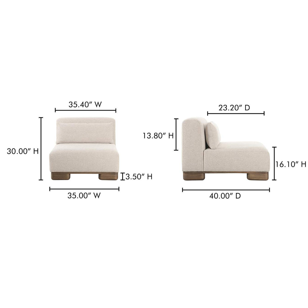 OA-1031-34 June Slipper Chair Oatmeal