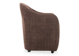 OA-1034-20 Drava Rolling Dining Chair Dark Brown