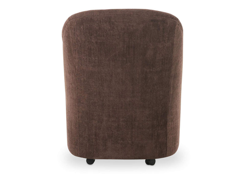 OA-1034-20 Drava Rolling Dining Chair Dark Brown