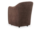 OA-1034-20 Drava Rolling Dining Chair Dark Brown