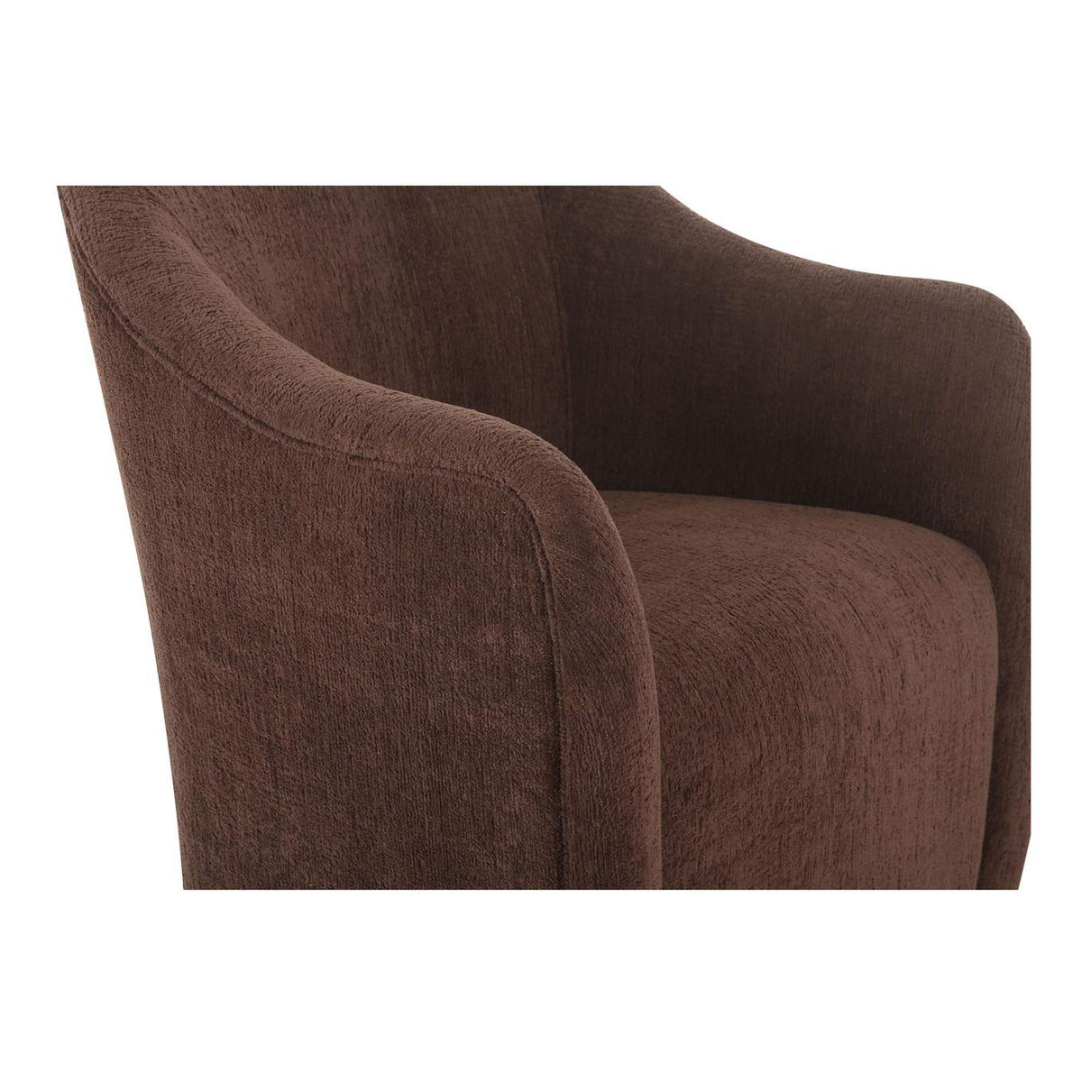 OA-1034-20 Drava Rolling Dining Chair Dark Brown