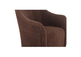 OA-1034-20 Drava Rolling Dining Chair Dark Brown