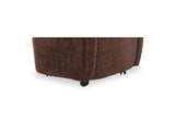 OA-1034-20 Drava Rolling Dining Chair Dark Brown