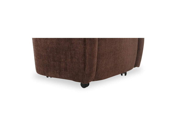 OA-1034-20 Drava Rolling Dining Chair Dark Brown