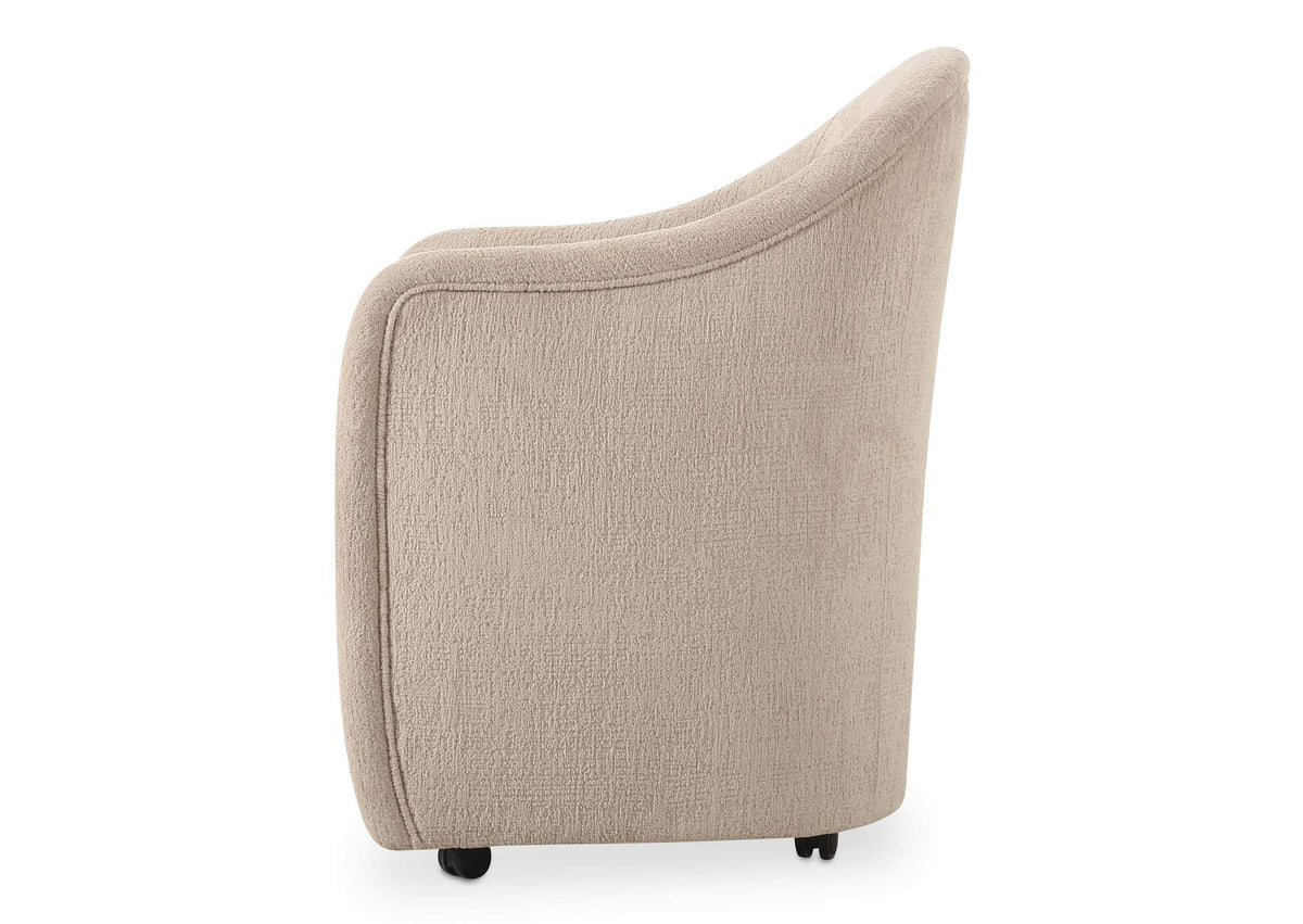 OA-1034-34 Drava Rolling Dining Chair Beige