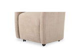 OA-1034-34 Drava Rolling Dining Chair Beige