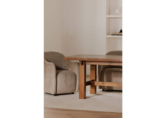 OA-1034-34 Drava Rolling Dining Chair Beige