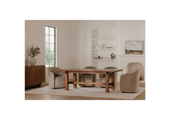 OA-1034-34 Drava Rolling Dining Chair Beige