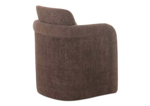 OA-1035-20 Mesto Rolling Dining Chair Dark Brown