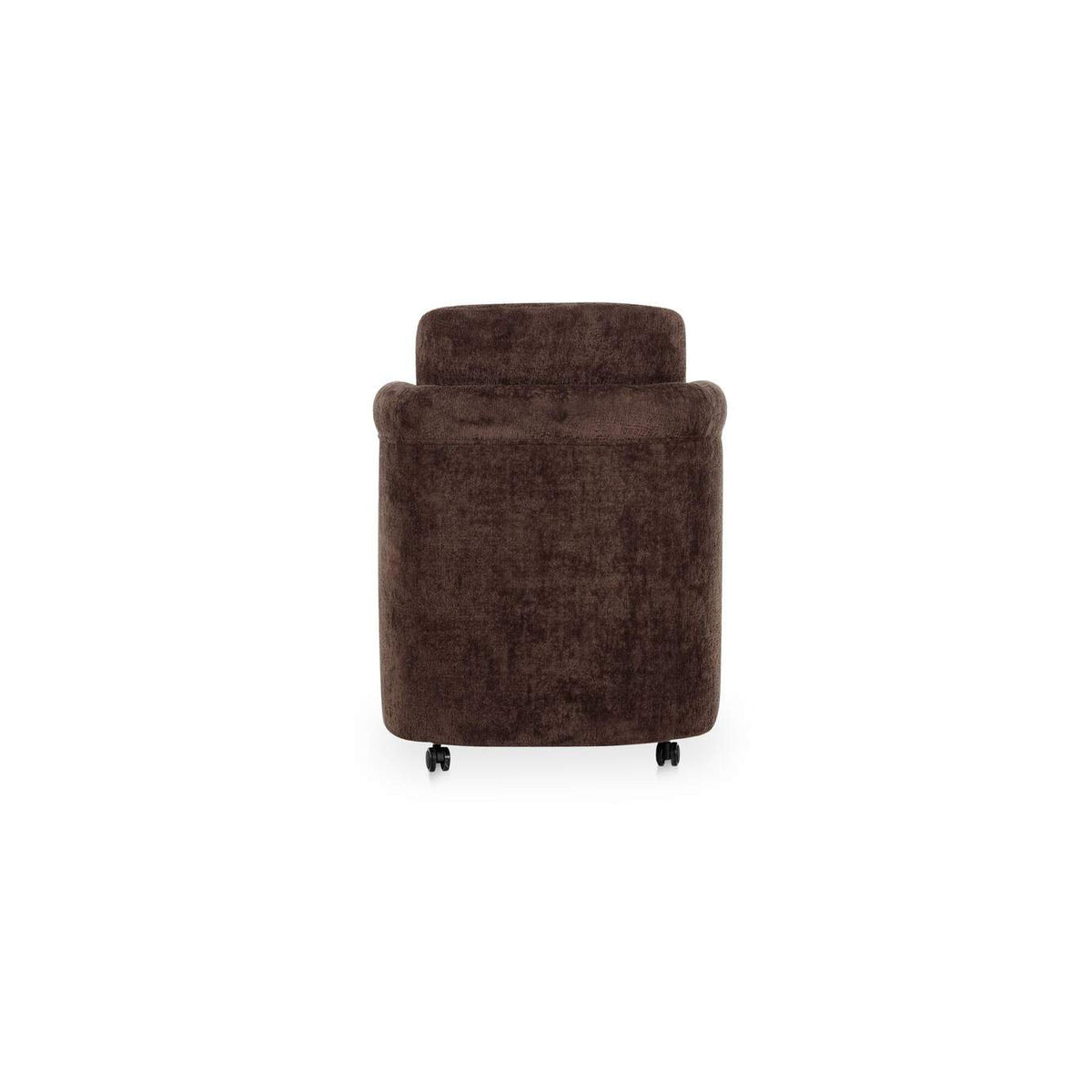 OA-1035-20 Mesto Rolling Dining Chair Dark Brown