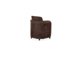 OA-1035-20 Mesto Rolling Dining Chair Dark Brown