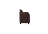 OA-1035-20 Mesto Rolling Dining Chair Dark Brown