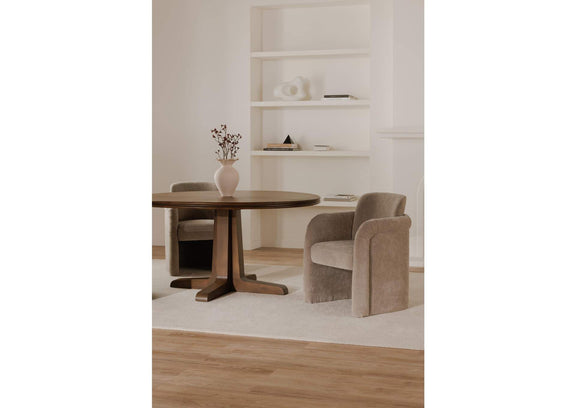 OA-1035-39 Mesto Rolling Dining Chair Taupe