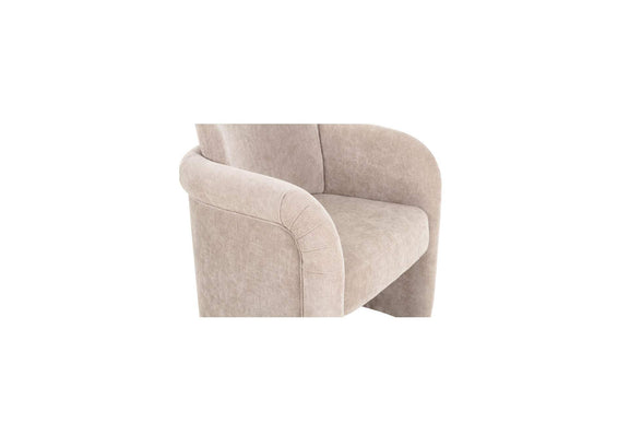 OA-1035-39 Mesto Rolling Dining Chair Taupe