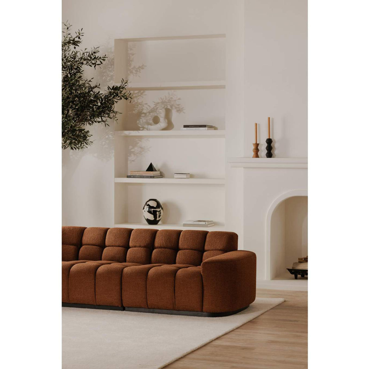 OA-1042-12-0 Roman L - Shaped Sectional Rust