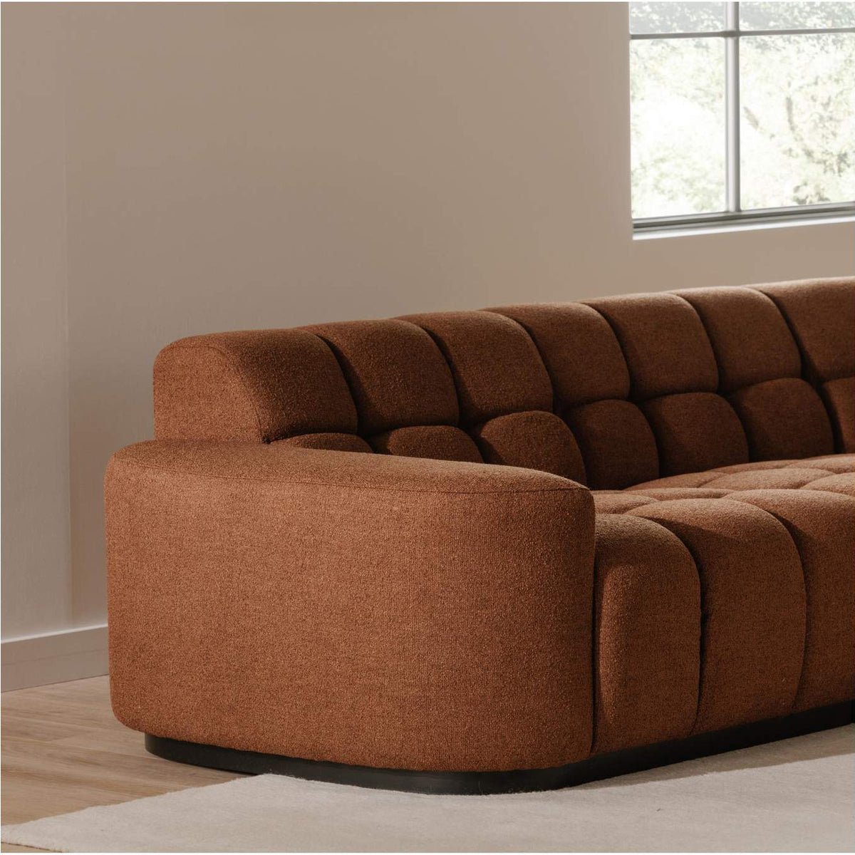 OA-1042-12-0 Roman L - Shaped Sectional Rust