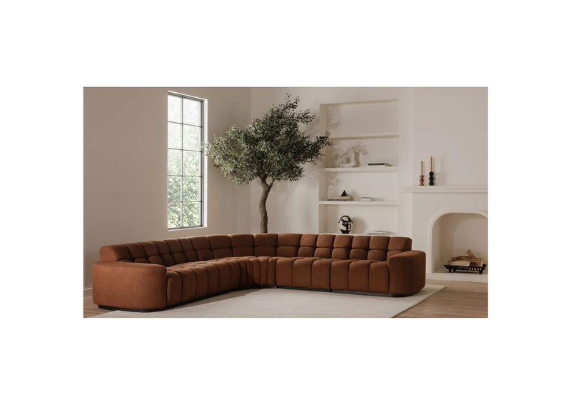 OA-1042-12-0 Roman L - Shaped Sectional Rust