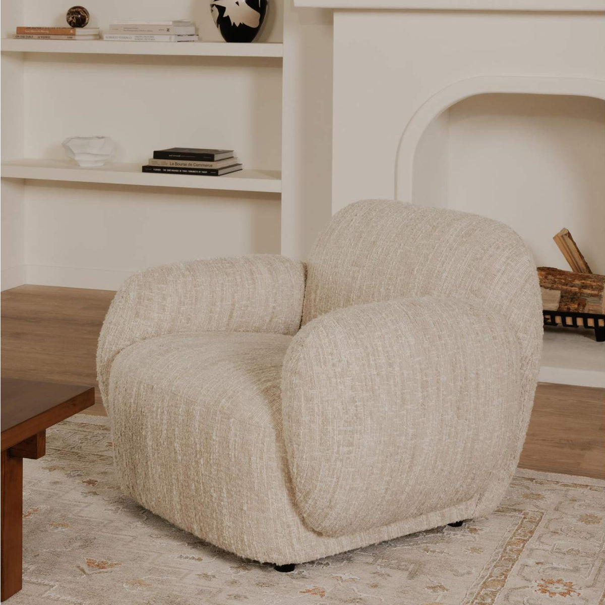 OA-1043-34 Hazel Lounge Chair Off White