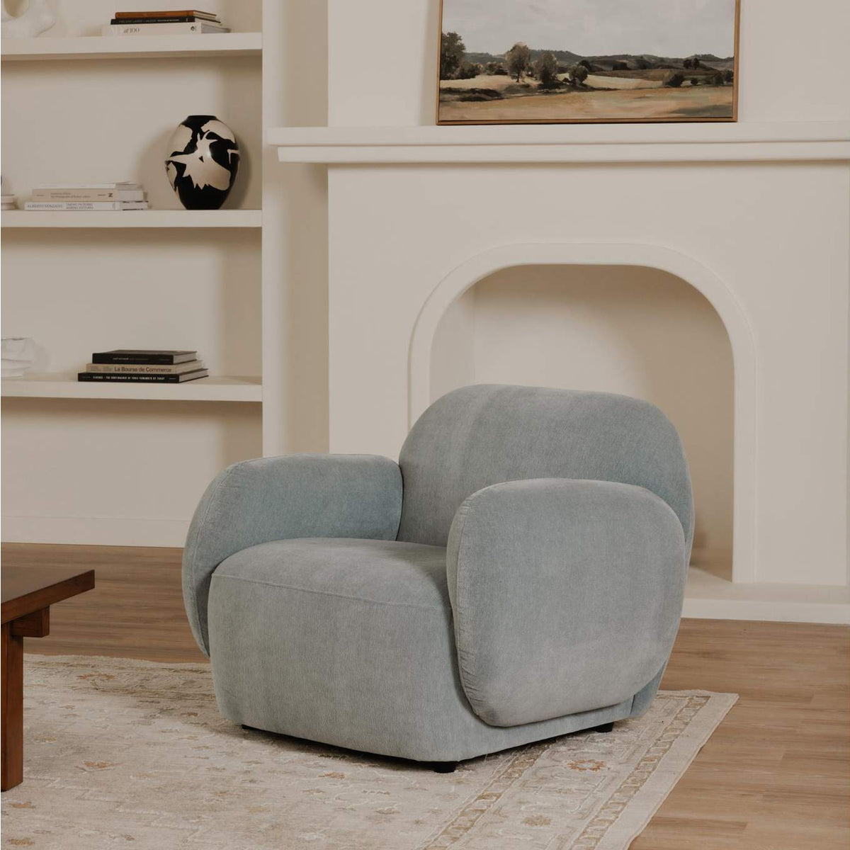 OA-1043-45 Hazel Lounge Chair Light Blue