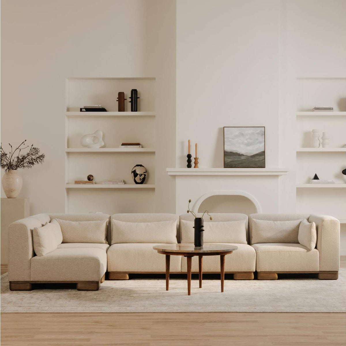 OA-1045-34 June Modular Sofa Oatmeal