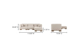 OA-1046-34 June Lounge Modular Sectional Oatmeal