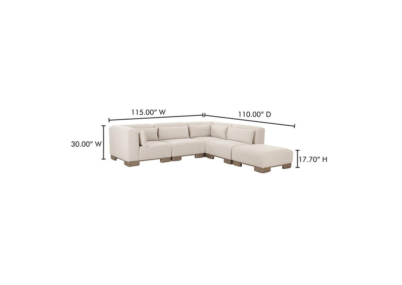 OA-1047-34 June Dream Modular Sectional Oatmeal
