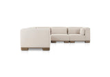 OA-1048-34 June Classic L - Shaped Modular Sectional Oatmeal