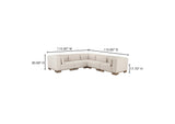 OA-1048-34 June Classic L - Shaped Modular Sectional Oatmeal