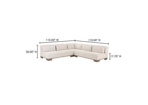 OA-1050-34 June Corner Modular Sectional Oatmeal