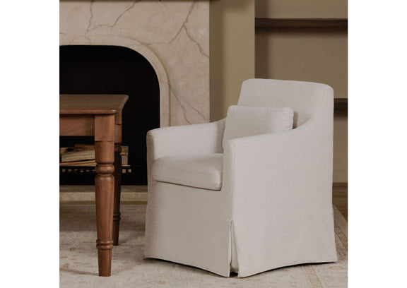 OA-1051-34 Lydia Slipcover Dining Chair Beige