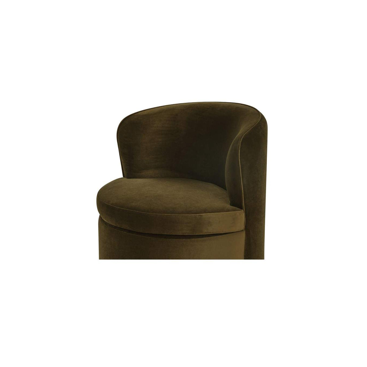 OA-1074-16 Dane Swivel Dining Chair Faux Green Mohair