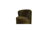 OA-1074-16 Dane Swivel Dining Chair Faux Green Mohair