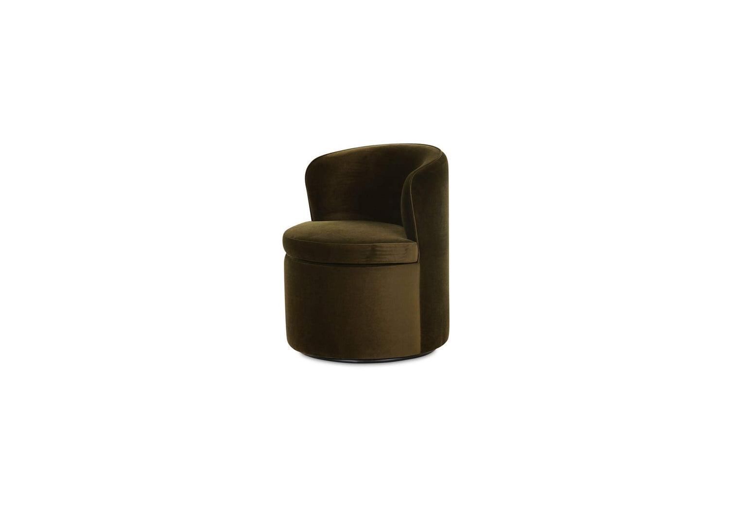 OA-1074-16 Dane Swivel Dining Chair Faux Green Mohair