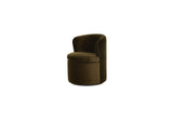 OA-1074-16 Dane Swivel Dining Chair Faux Green Mohair
