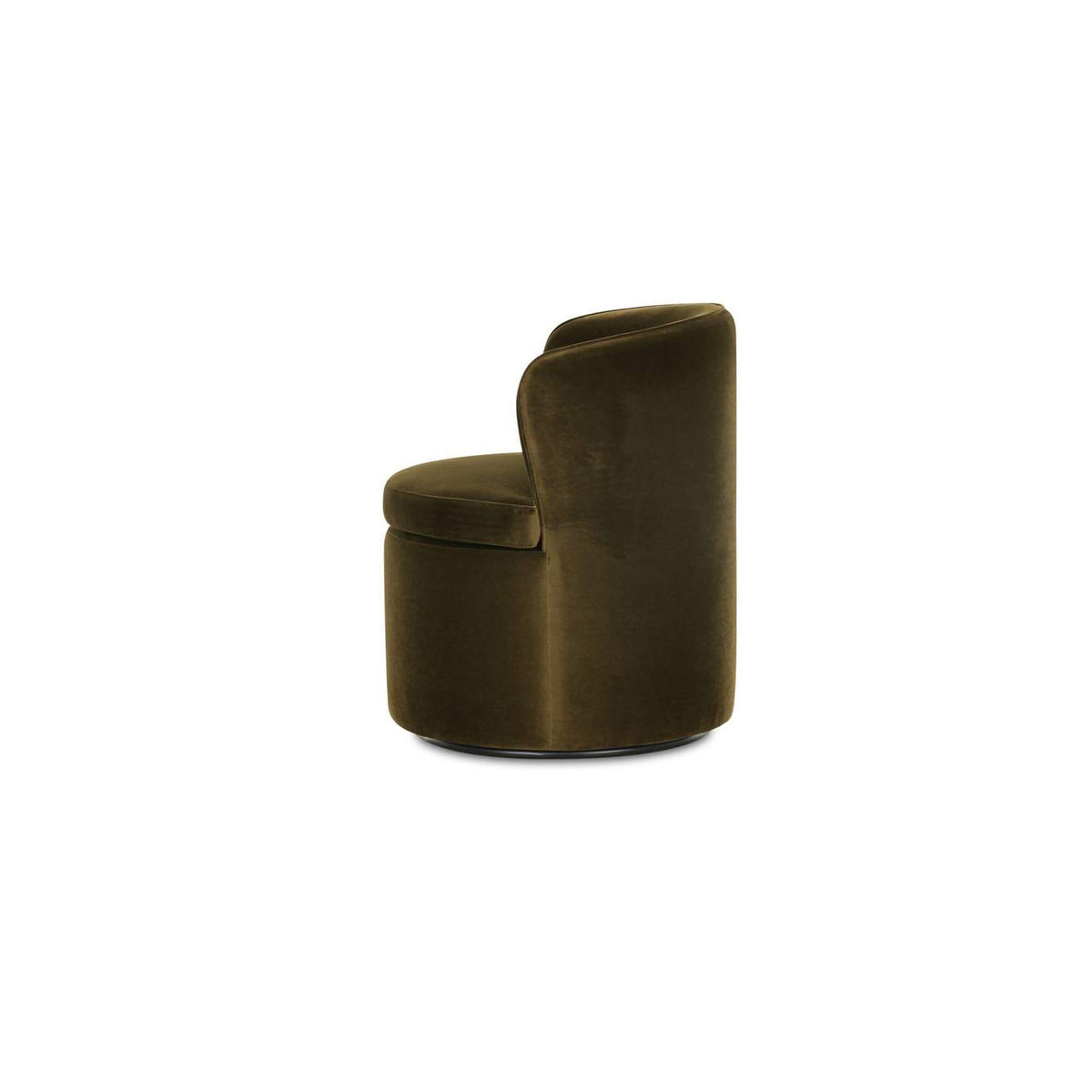 OA-1074-16 Dane Swivel Dining Chair Faux Green Mohair