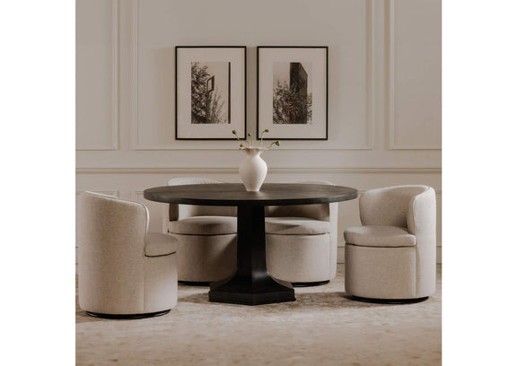 OA-1074-34 Dane Swivel Dining Chair Oatmeal