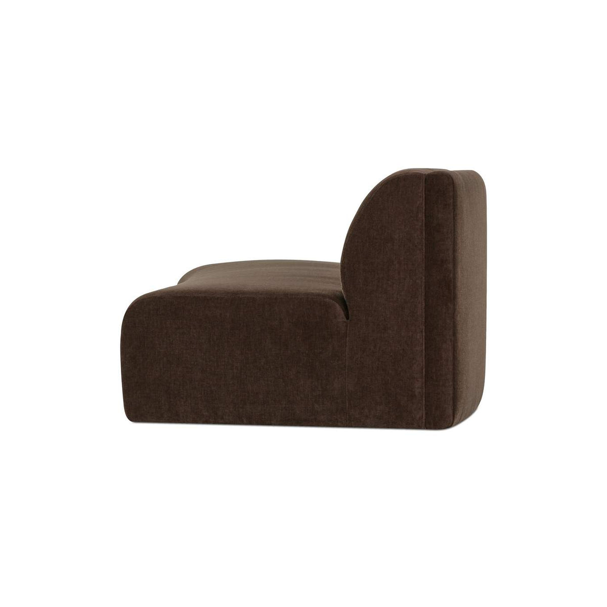 OA-1092-20 Naomi Concave Sofa Dark Brown