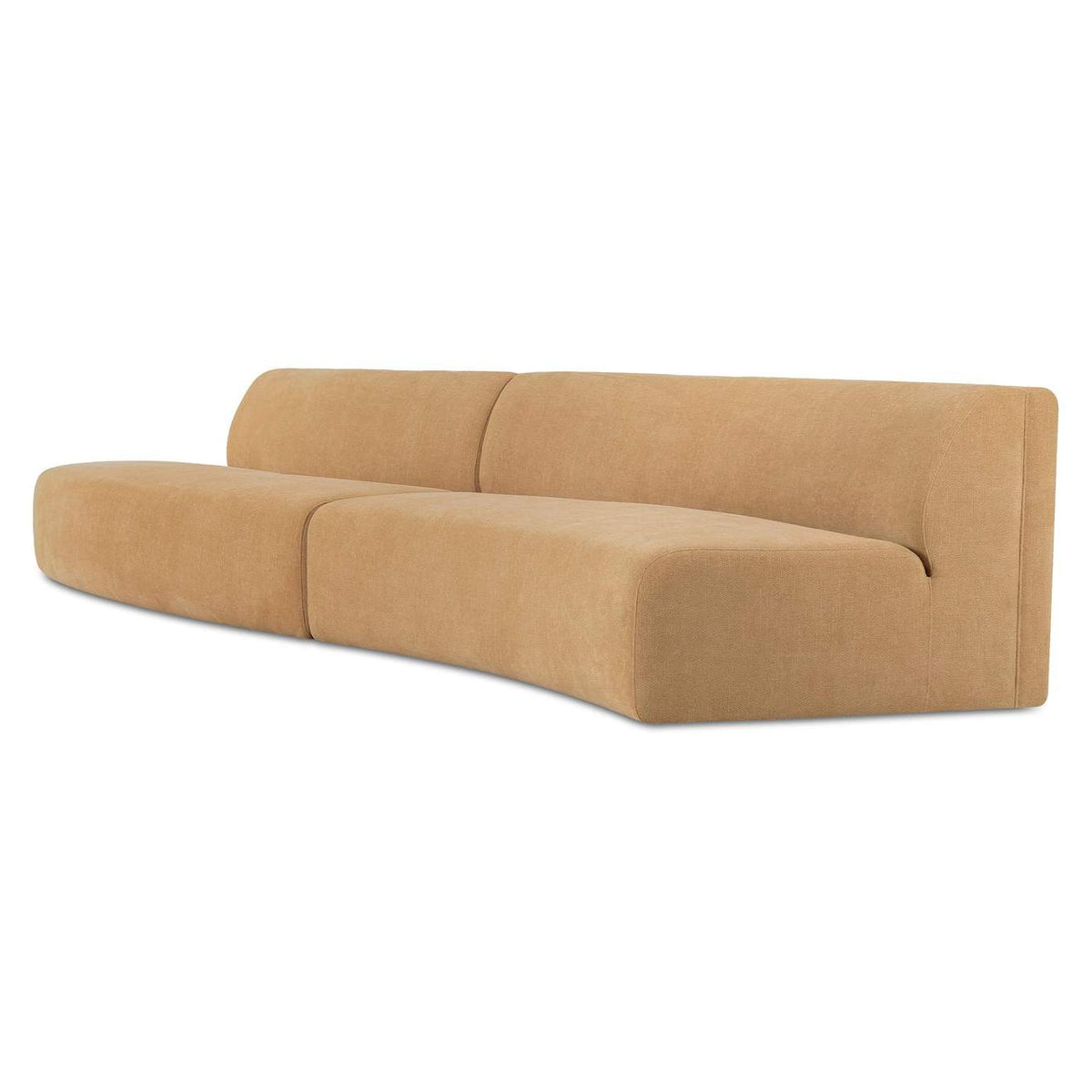 OA-1094-09 Naomi 2 Piece Wave Modular Sectional Golden Yellow