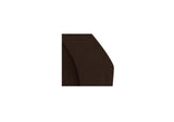 OA-1094-20 Naomi 2 Piece Wave Modular Sectional Dark Brown