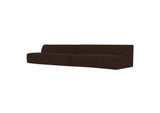 OA-1094-20 Naomi 2 Piece Wave Modular Sectional Dark Brown